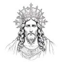 Christ is king tattoo design idea