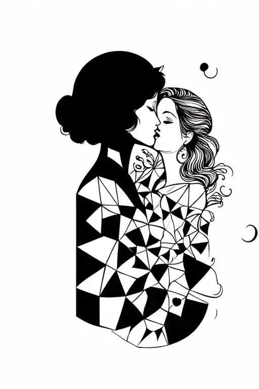The kiss by gustav klimt tattoo design idea