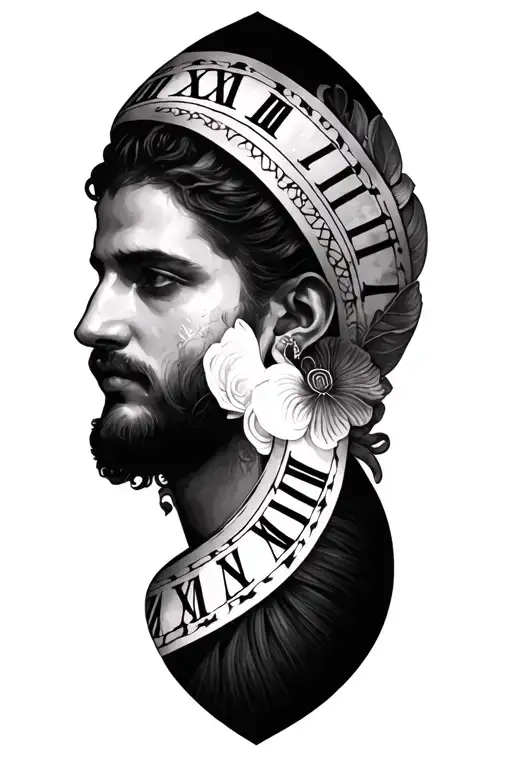 2000 May 10 in roman numerals tattoo design idea