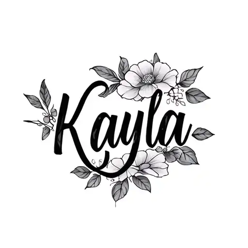name Kayla on arm tattoo tattoo design idea