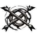 Witch knot tattoo design idea