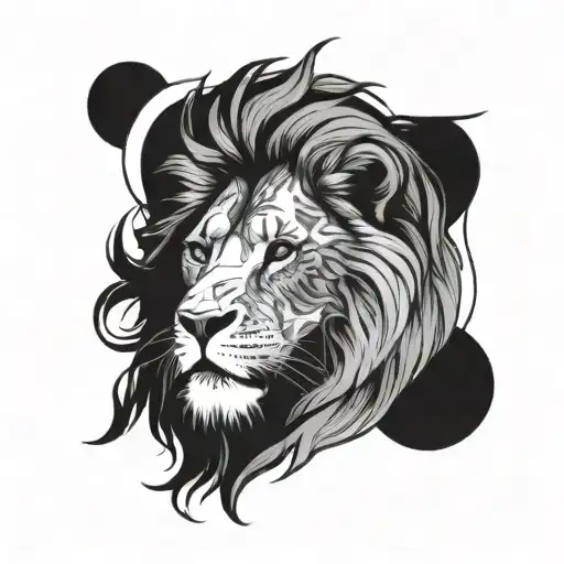 cousin the lion family tattoo design idea