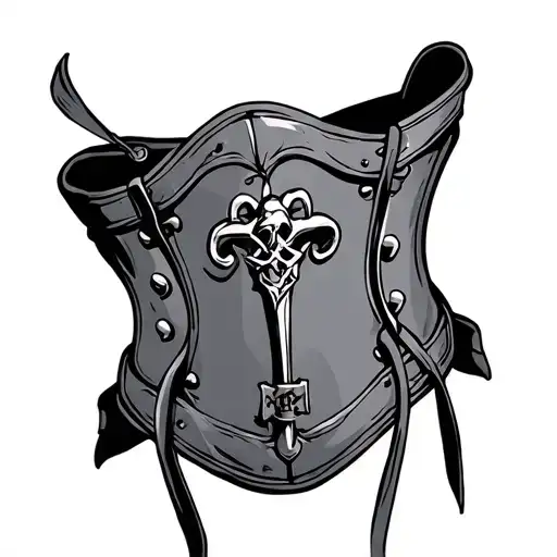 cuckold chastity belt tattoo design idea
