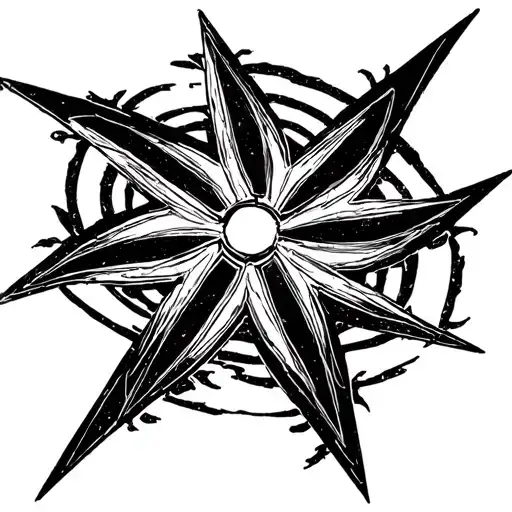 shuriken tattoo design idea