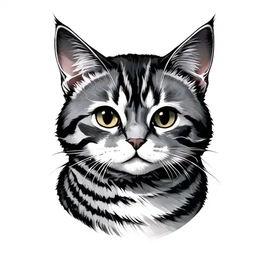 meow in japanese tattoo design idea