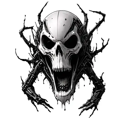 dead space necromorph tattoo design idea