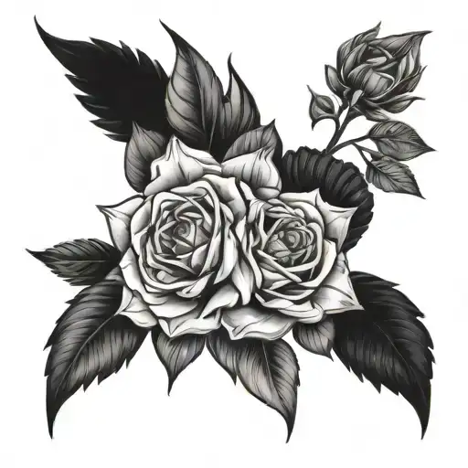 dark vs light tattoo design idea