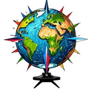 earth globe, a star 3D compass with N, S, E, W, Latitude 39.103118°N, Longitude 84.512020°W, and my birthdate 8/16/1961 tattoo design idea