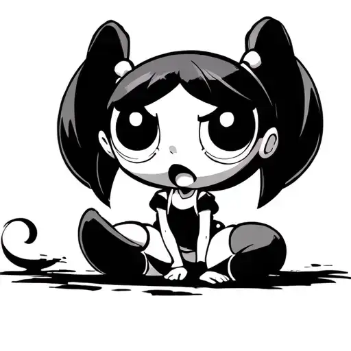 powerpuff girls tattoo design idea