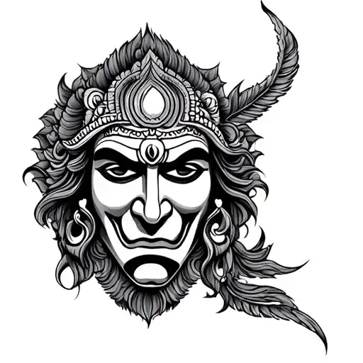 Bhairav tattoo design idea