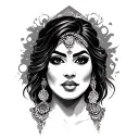 chicana chola face tattoo design idea