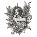 'And if you go, i wanna go with you' tattoo design idea