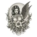 'And if you go, i wanna go with you' tattoo design idea