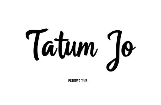 "Tatum Jo" tattoo design idea