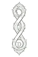 the letter d tattoo design idea