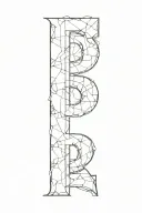 the letter d tattoo design idea