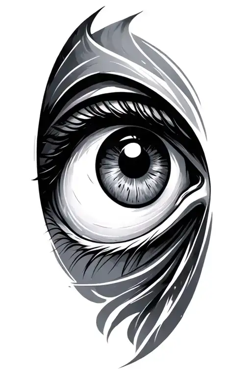 eye of odin tattoo design idea