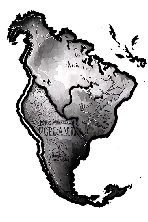 Latin America America tattoo design idea