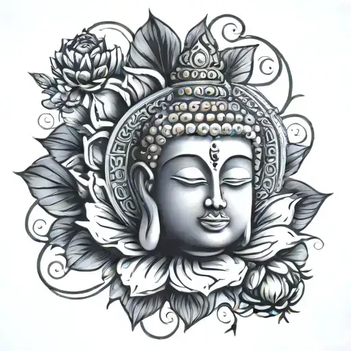Ashok chakra buddha pomegranate and armenian tattoo design idea
