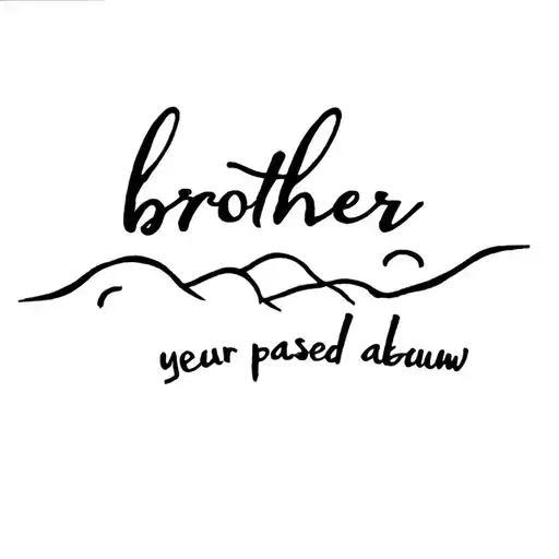 tattoo on back or quad or rib with ocean nature brother passed away memorial  tattoo design idea