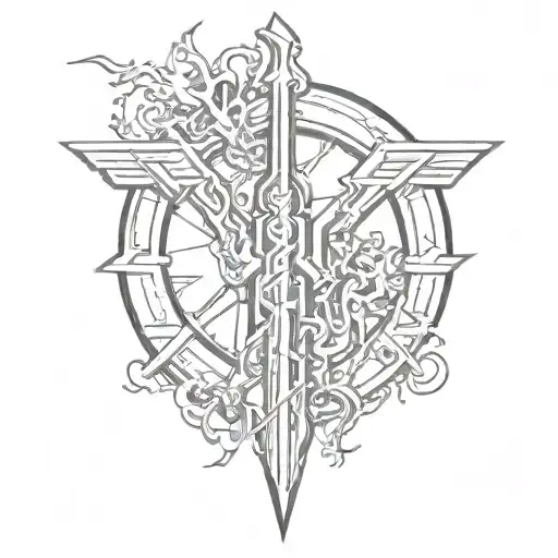 ac dc tattoo design idea