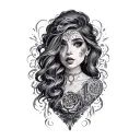 Whore tattoo design idea