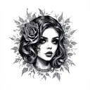 Whore tattoo design idea