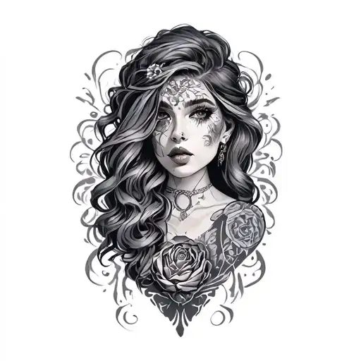 Whore tattoo design idea