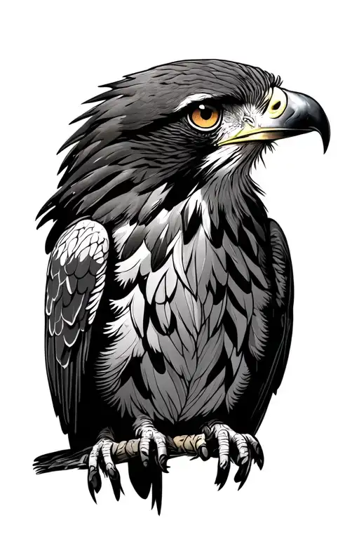 hawk eyes, son, script tattoo design idea