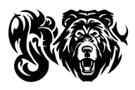 Chicago bears logo tattoo design idea