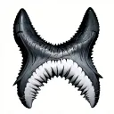 Shark Tooth tattoo design idea