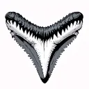 Shark Tooth tattoo design idea