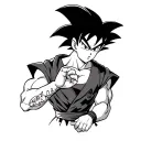 DragonballZ gohan tattoo Victorian style black and white tattoo design idea