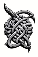 viking knotwork design tattoo design idea