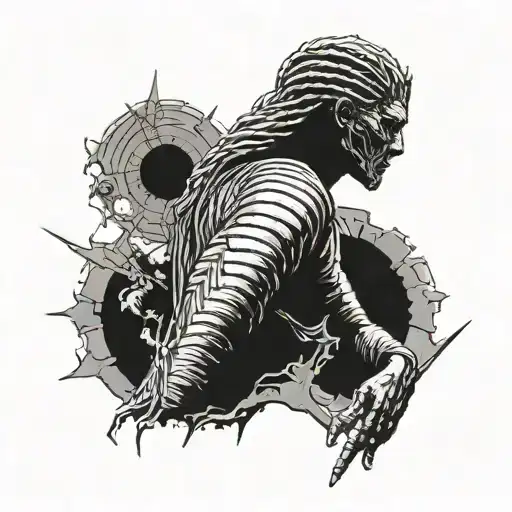 the mummy movie scene tattoo design idea