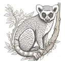 lemur tattoo design idea