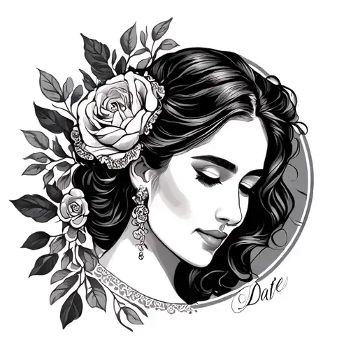 Wedding Date tattoo design idea