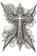 Faith cross men's tattoo tattoo design idea