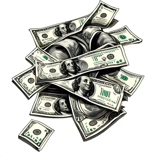 money will chase you tattoo design idea