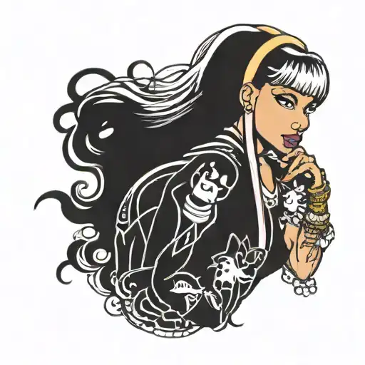 Nicki Minaj tattoo design idea