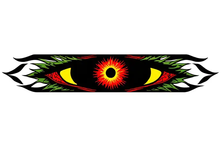 dragon eye tattoo design idea
