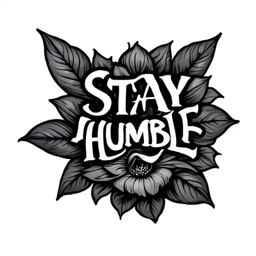 Stay Humble tattoo design idea