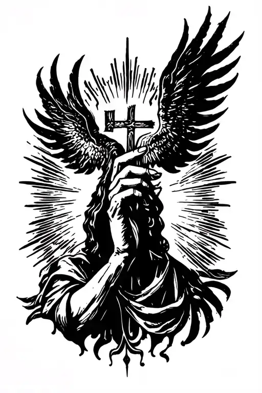 hard fought hallelujah tattoo design idea