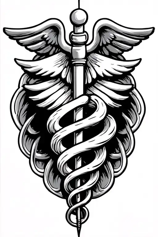 type 1 diabetes shows sadness and anxiety happy depression rod of asclepius tattoo design idea