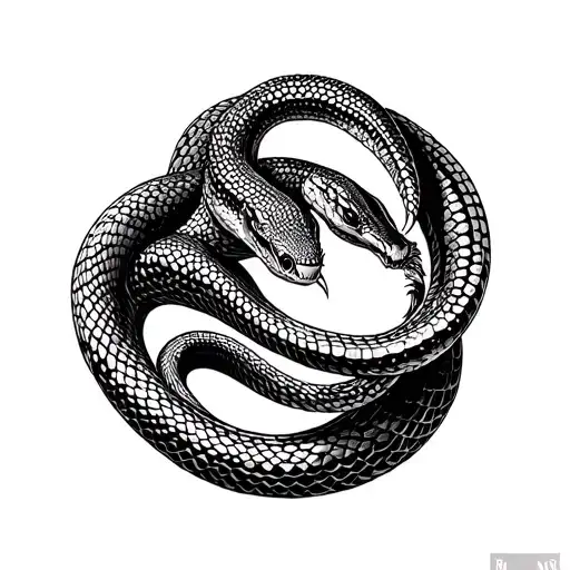 draw a picture of a snake - Viper around a glass tattoo design idea