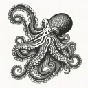 Japanese octopus tattoo design idea