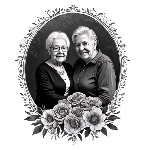 memorial  grandparents  tattoo design idea