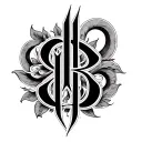 Two Word Ambigram Generator tattoo design idea