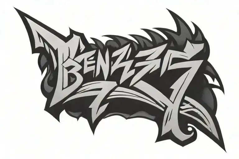Ben Z Band logo tattoo design idea