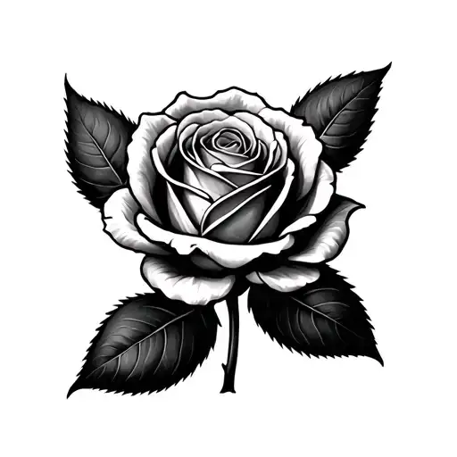 dead rose on elbow tattoo design idea